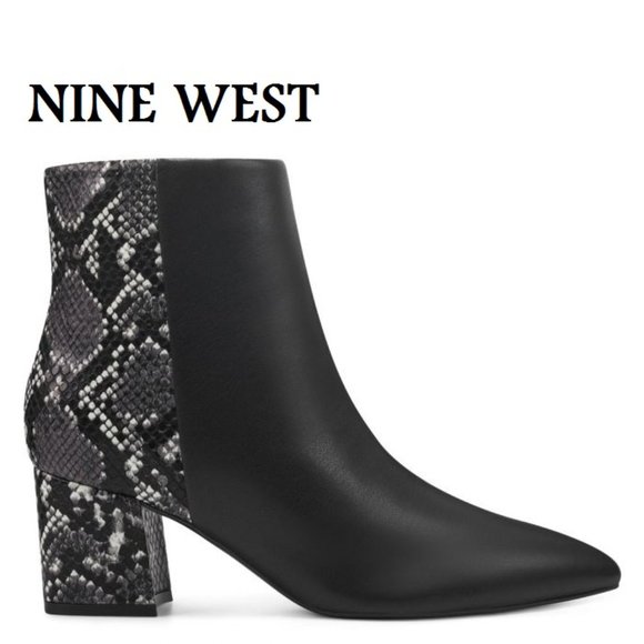 Nine West Shoes - NEW Snake/Leather Bootie NINE WEST Size 9M